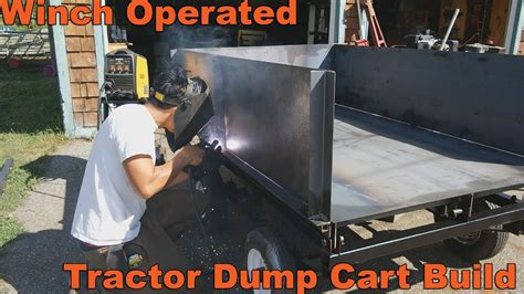 The lawn mowers or tractor dump carts are attachments that usually serve a specially important role. Winch Powered Dump Trailer Build for Lawn and Garden ...