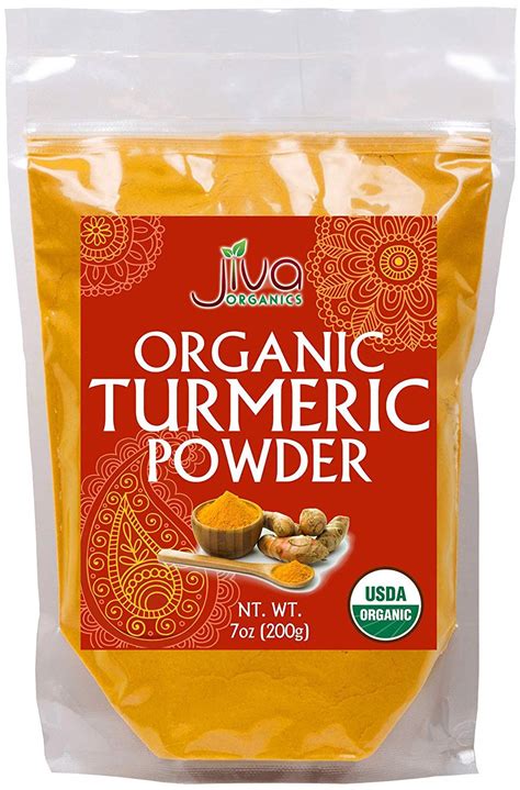 Amazon Com Jiva Organic Turmeric Powder 7 Oz Packaged In Resealable
