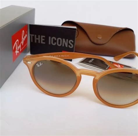 Oculos De Sol Ray Ban Rb2180 Round Nude Unissex Original Parcelamento