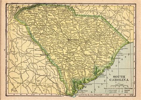 Map Of Georgia And South Carolina 1e4