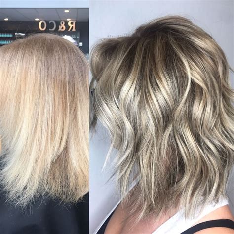 Transformation Before And After Blonde Natural Lived In Blonde Balayage