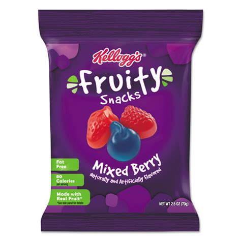 Kelloggs Fruity Snacks Mixed Berry 25 Oz Bag 48carton Keb29665