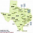 Find Texas Area Codes by Map