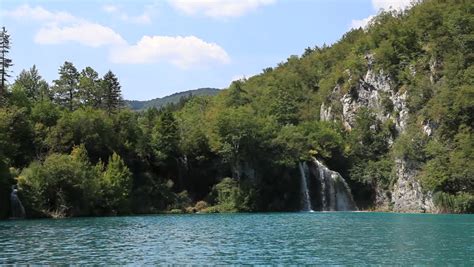 Beautiful Summer Scenery In The Plitvice Lakes National Park In Croatia