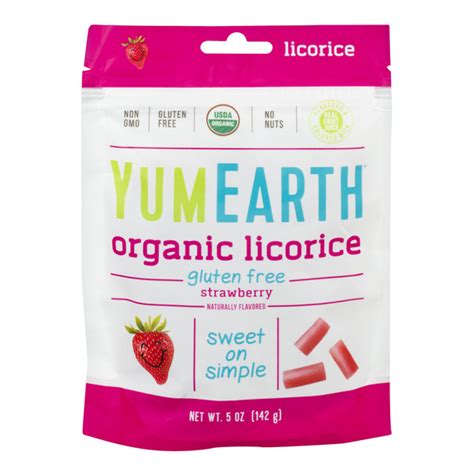 Save On Yumearth Red Licorice Strawberry Gluten Free Organic Order