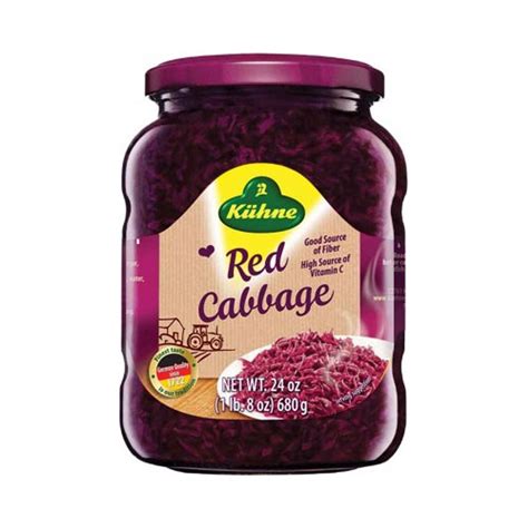 Kuehne Red Cabbage In Jar 24 Oz The Taste Of Germany