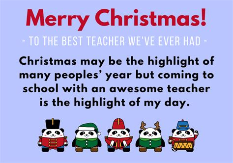 75 Thoughtful Christmas Messages For A Teacher