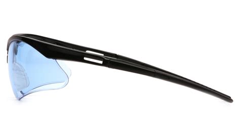 Pmxtreme Safety Glasses Black Frames Infinity Blue Lens