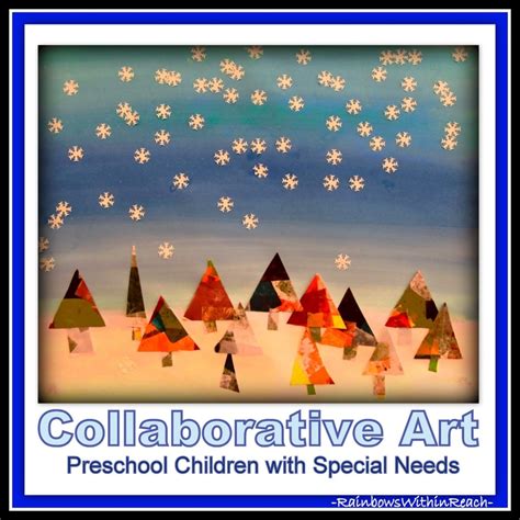 Snowflake Roundup Arts Fine Motor Collaborative Art Projects For
