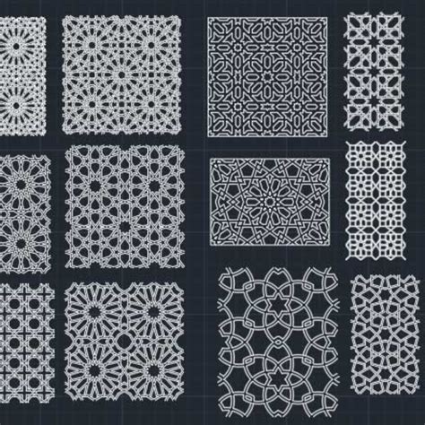 Islamic Geometric Patterns Vector Dxf Dwg File CNC Design Hub