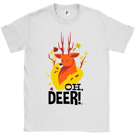 Oh Deer Oh Dear Stag Deer Funny Expression Mens T Shirt Ebay
