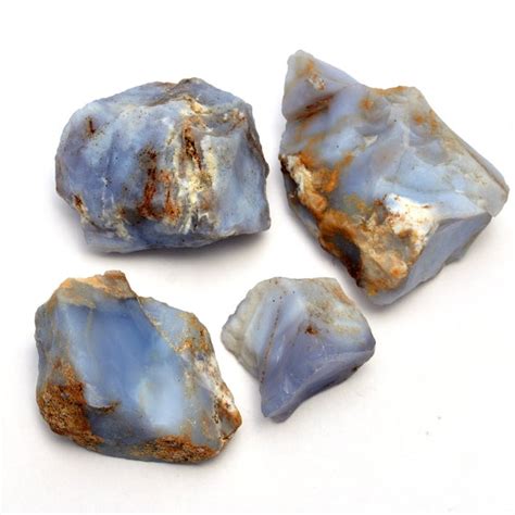 Natural Blue Opal Rough Stone 4 Piece Set Blue Opal Raw Etsy