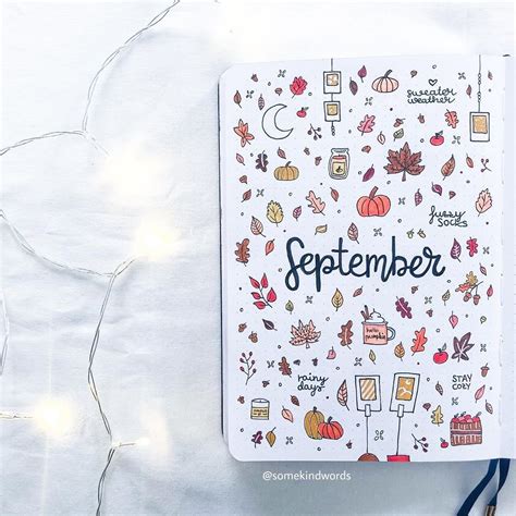 Juℓiα ☾ Bullet Journal On Instagram Hello Cozy September 🌙🍂🕯nice To