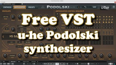 If you loaded the vst2 version you will also see the option.nks in the list. Free VST - u-he Podolski Synthesizer - YouTube