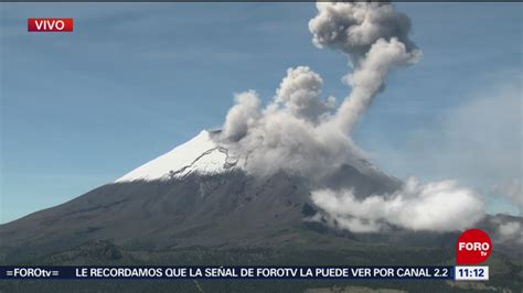 Volcán Popocatépetl Registra Una Exhalación Noticieros Televisa