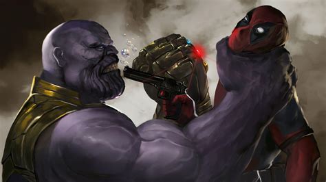 Deadpool Vs Thanos Wallpapers Top Free Deadpool Vs Thanos Backgrounds