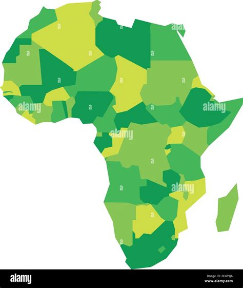 Mapa Político Infográfico Muy Simplificado De África Ilustración
