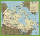 Canada road map - Ontheworldmap.com