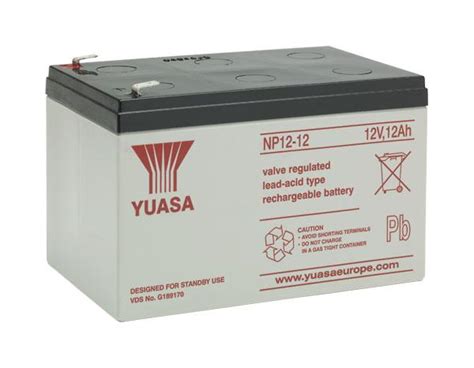 yuasa np12 12 agm batterie blei akku 12v 12ah vds