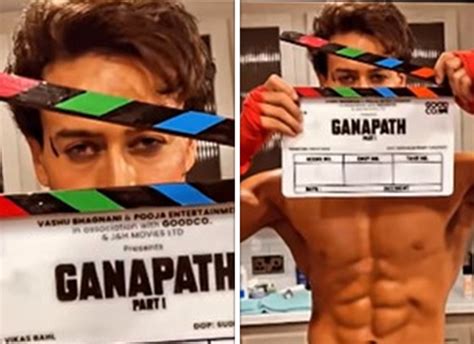 Tiger Shroff Flaunts His Toned Body As He Shoots For Ganapath In The UK