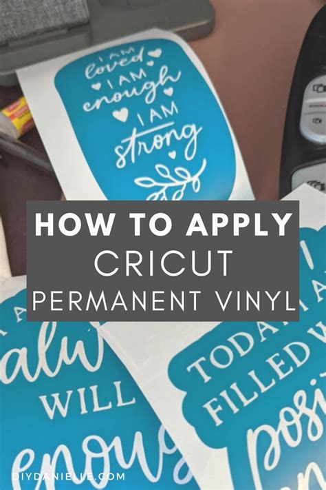 How To Use Permanent Vinyl With Your Cricut Machine Permanent Vinyl
