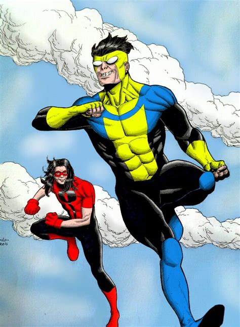 Invincible And Kid Omni Man Invincible Comic Best Superhero Comic Art