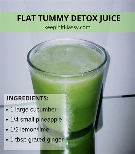 Flat Tummy Detox Juice Healthy Green Juice For Detox Detox Juice Recipes Juice Cleanse