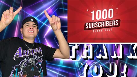 Thank You For 1000 Subs Youtube