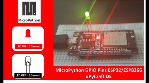 Demo Esp32 Esp8266 Led Blinking Micropython Learn To Use Gpio Pins