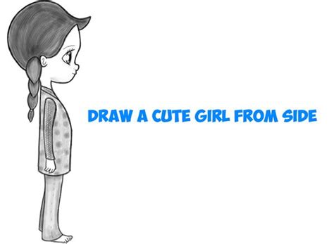 How To Draw A Cute Chibi Manga Anime Girl From The Side View Easy