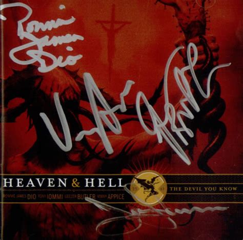 Heaven And Hell The Devil You Know Fully Autographed Us Promo Cd Album
