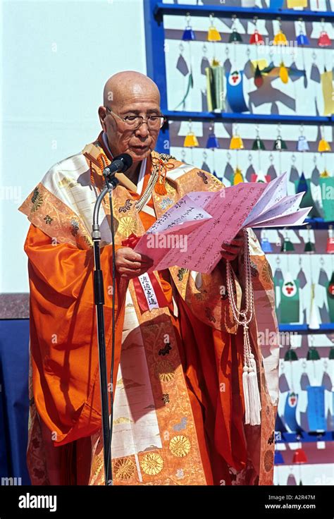 Tendai Buddhist Leader Eshin Watanabe Japan Religious Leaders Meeting