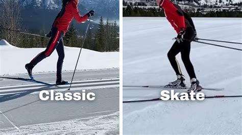 Skate Ski Vs Classic How Do They Differ Choose Style