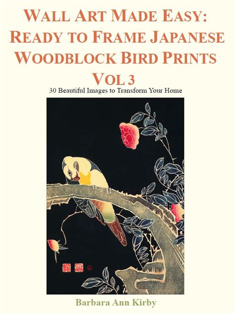 Japanese Woodblock Bird Prints Vol 3 Wall Art Made Easy