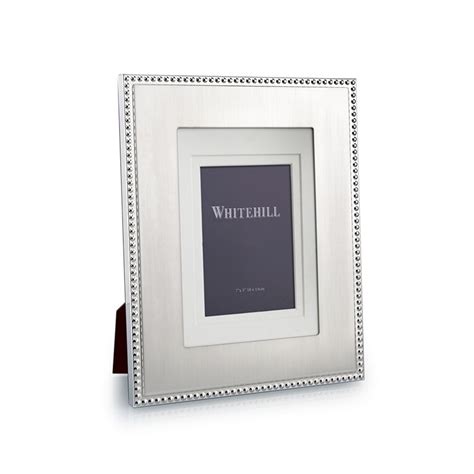 Whitehill Frames Silver Plated Alexandra Bead Frame 13cm X 18cm