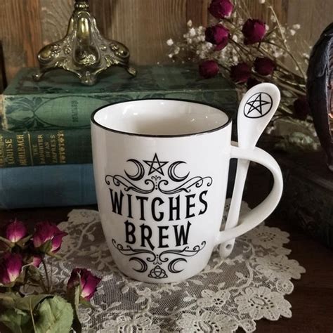 Witches Brew Cup And Spoon Set Etsy