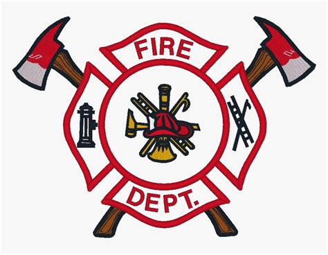Transparent Firefighter Badge Clipart Fire Department Logo With Axes