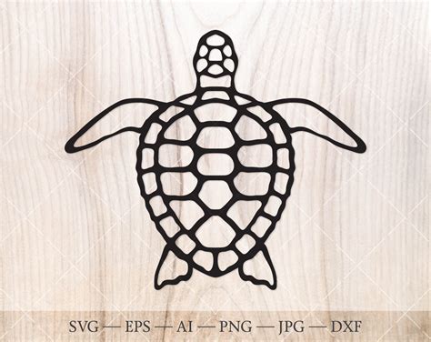 Sea Turtle Svg Turtle Clipart Stencil Svg Ocean Turtle Svg Turtle