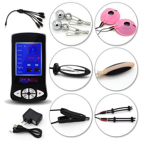 New Arrival Electro Shock Sex Kit Penis Breast Anal Stimulation Massage Sex Toys For Couples