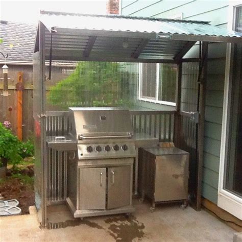 Its two side bars hold table of contents. Build a grill gazebo for your backyard! - DIY projects for ...