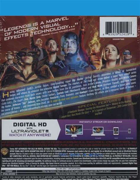 Dcs Legends Of Tomorrow The Complete First Season Blu Ray
