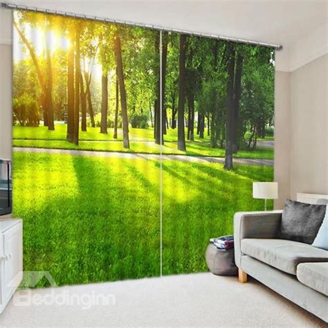 The parent's room by most signs would occupy the space behind the upper window on the right. Funky 3D Light Blocking Curtains | 3d curtains, Blackout ...