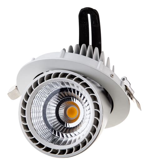 Spot Downlight LED 33W rond blanc réglable 4500K 2650lm Zoom Series