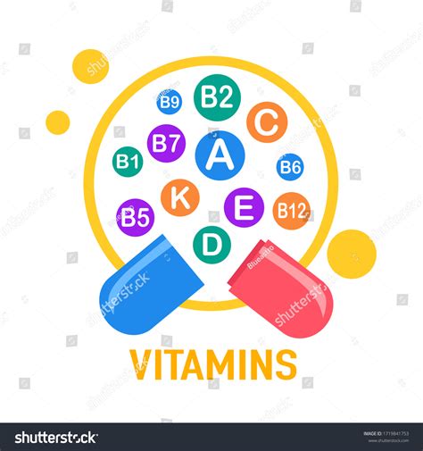 Medical Vitamins Mineral Concept Vector Illustration Stock Vector