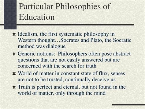 Ppt The Philosophy Of Education Powerpoint Presentation Free