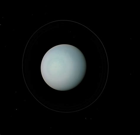 Uranus And Rings Voyager Voyager 2 Natural Color Composi Flickr