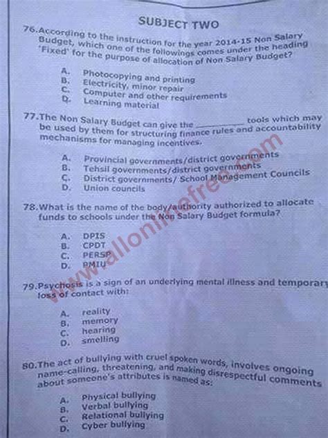 Ugc net previous year papers pdf download with answer keys: NTS Past Papers Solved & Sample For ESE, SESE, SSE ...