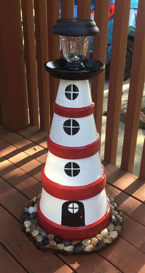 20 Diy Clay Pot Lighthouses That Are Truly Works Of Art Feltmagnet