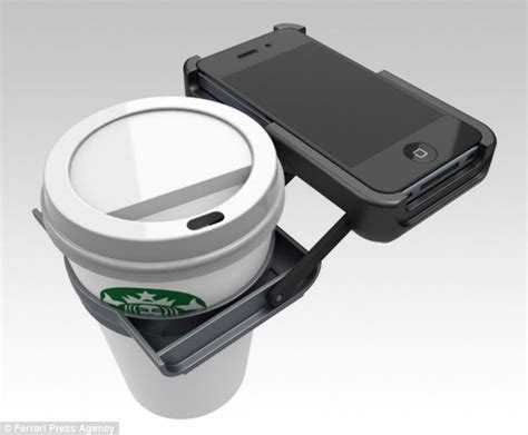 what could possibly go wrong the iphone case that doubles as a cup holder daily mail online