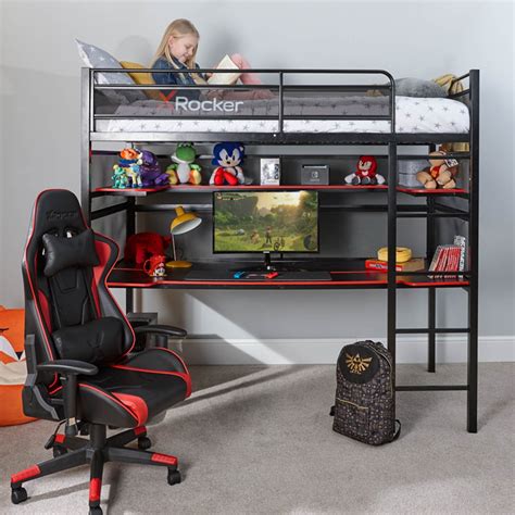 Every Kids Room Needs This Gaming Deskbunk Bed Combo